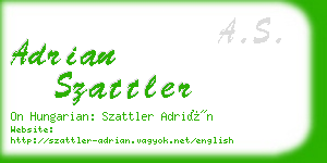 adrian szattler business card